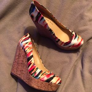 Gianna Bini colorful wedges / heels